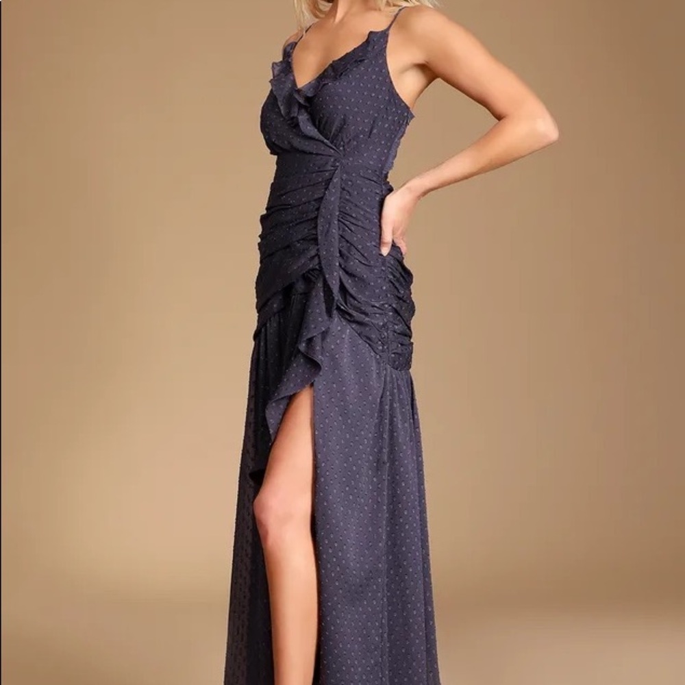 🆕️ lulus • season of soirées navy blue dress - Picture 2 of 5